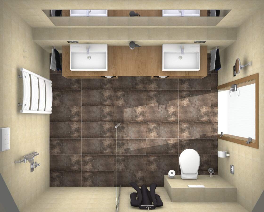 Suite Bad 20 Ansicht Grunriss